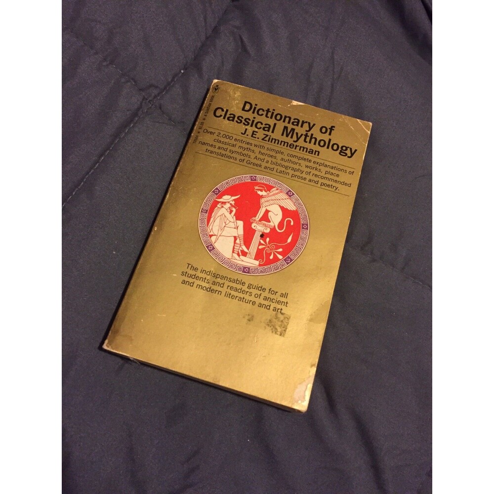 Dictionary of Classical Mythology Guide For Students Zimmerman 1971 Bantam Book